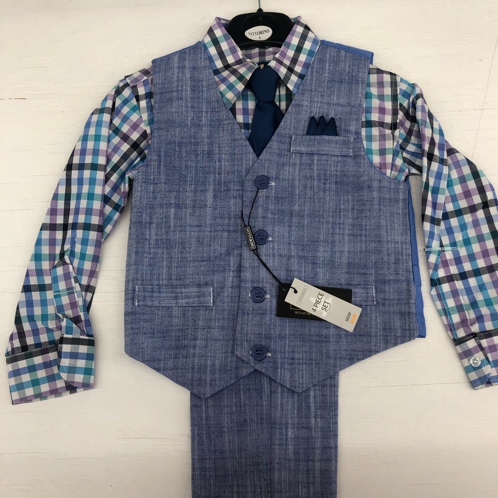 Boys 4-Piece Suit Set